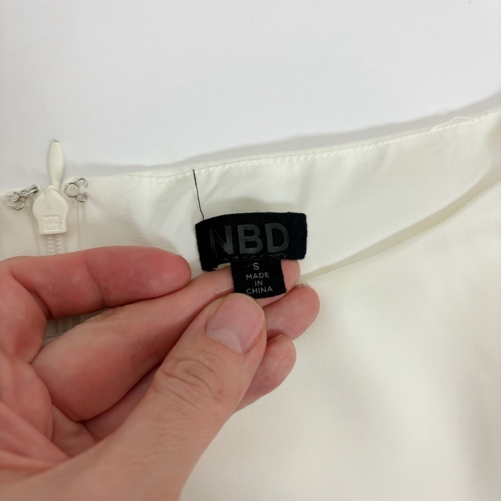 NBD Maika Mini Dress in Ivory Size S - Picture 8 of 11